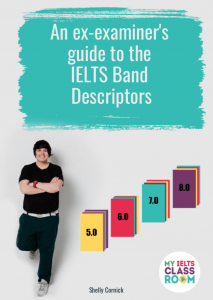 The front over of the ebook An exmainer's guide to the IELTS Band Descriptors's guide to the IELTS Band Descriptors"