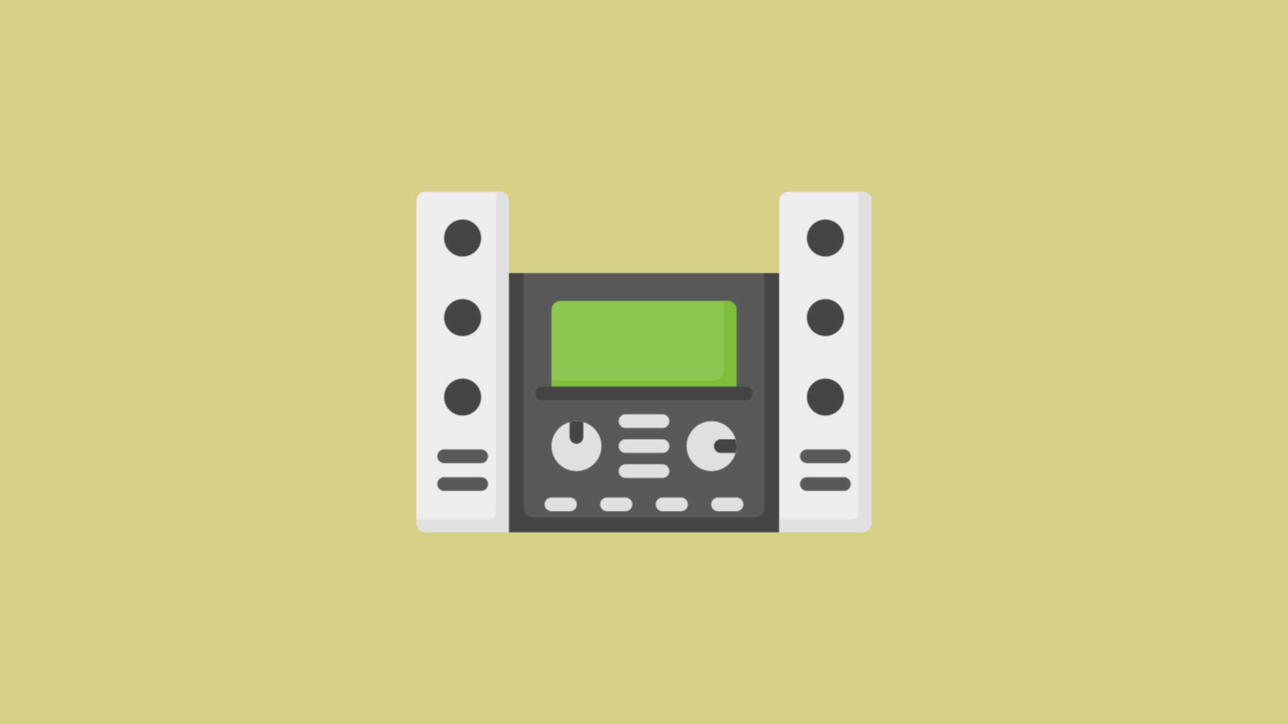 A stereo sits on a yellow background to signify changes to the IELTS Listening Test (January 2020)