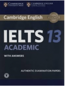 The front cover of the Cambridge Academic IELTS Book 13
