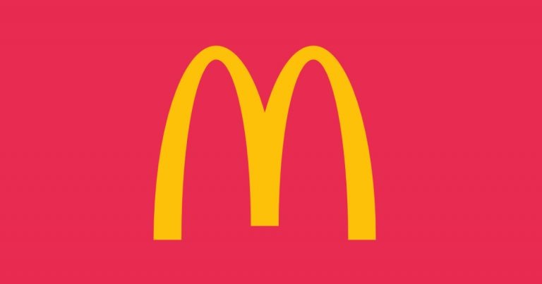 The yellow M of Mcdonalds sits on a red background to show that IELTS is a franchise and to assess the question British Council vs IDP?