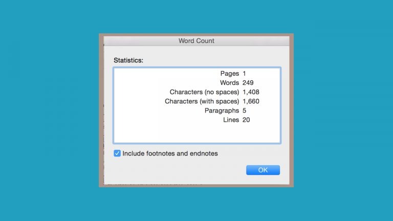 A screenshot of a Microsoft word count counter showing 249 words signifies changes to IELTS Word Count Rules