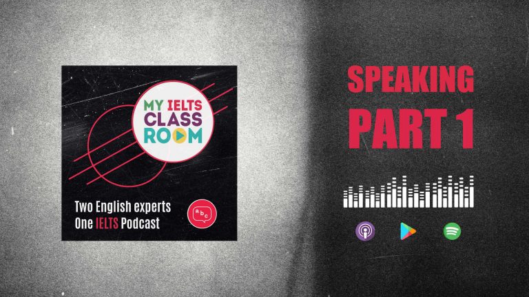 The My IELTS podcast logo site next to the words 6 Common Errors in IELTS Speaking Part 1