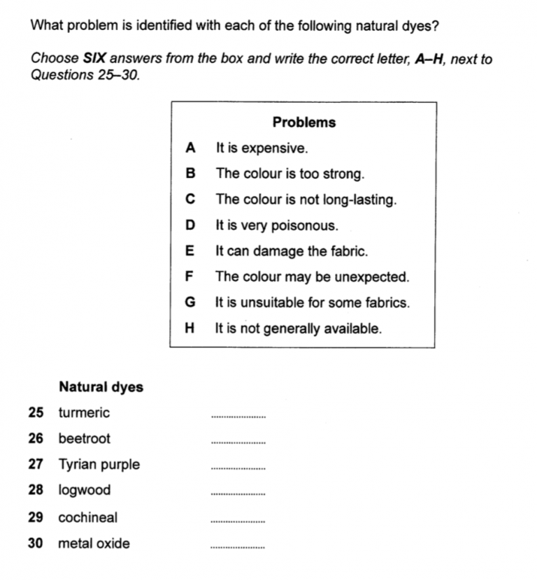 IELTS Listening Matching Questions Made Easy My IELTS Classroom Blog