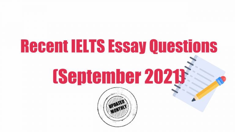 ielts essay topics with sample answers