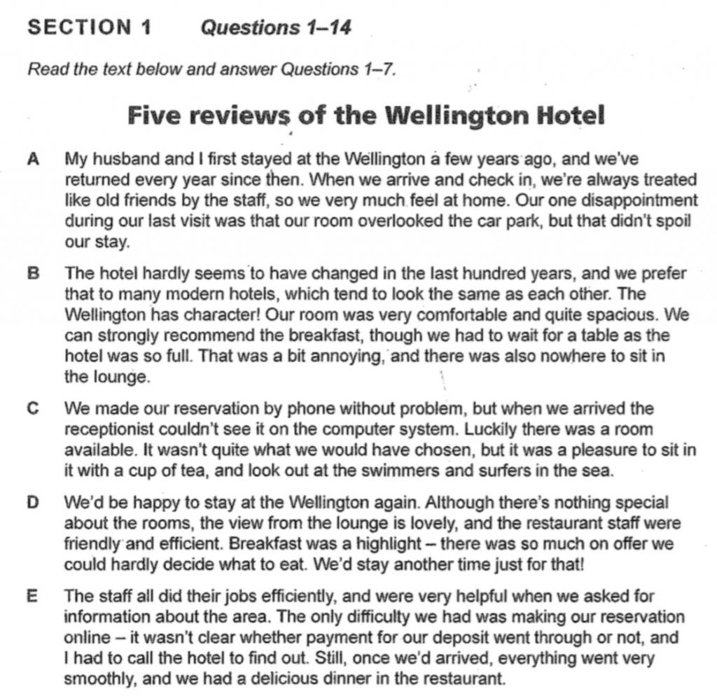 IELTS General Training Reading Multiple Matching - My IELTS Classroom Blog