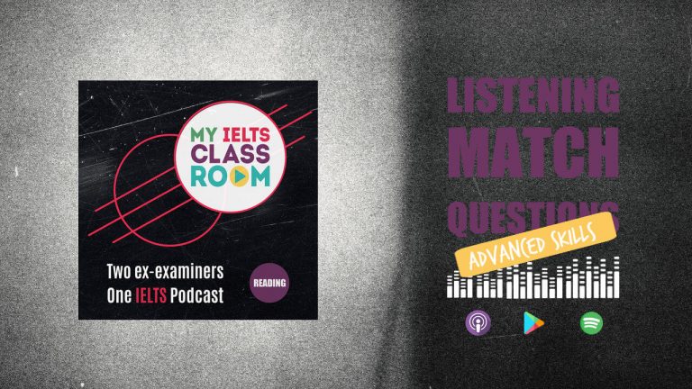 IELTS listening match questions